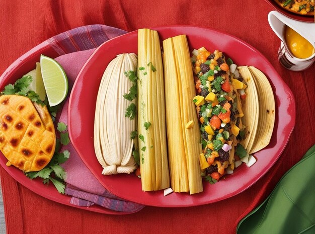 Photo des délicieux tamales mexicains.