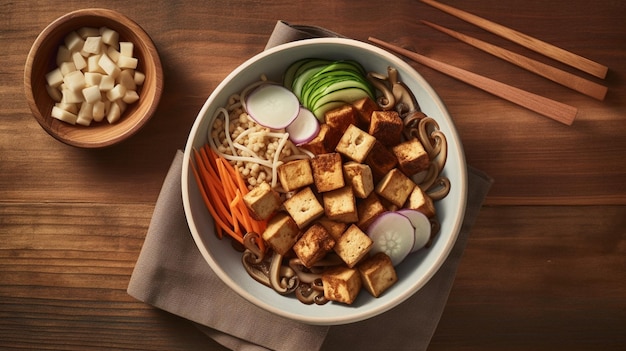 Le délicieux tofu asiatique Soba