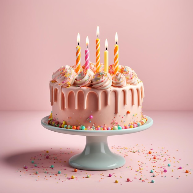 délicieux et très beau gâteau d'anniversaire