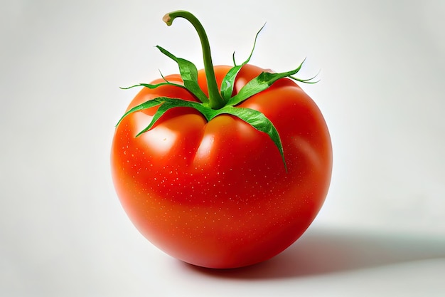 Delicious One tomates naturelles avec fond blanc Ai générative