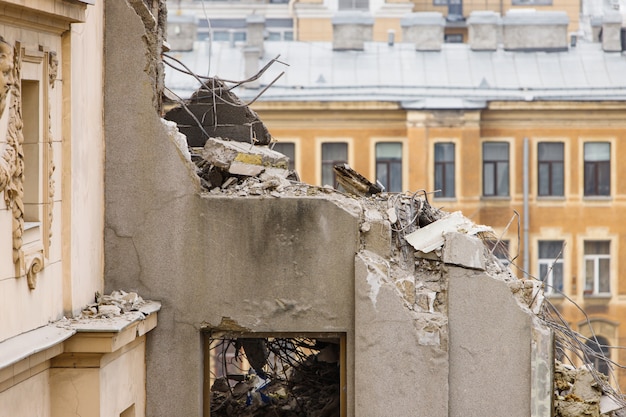 Photo démantèlement de l'ancienne maison