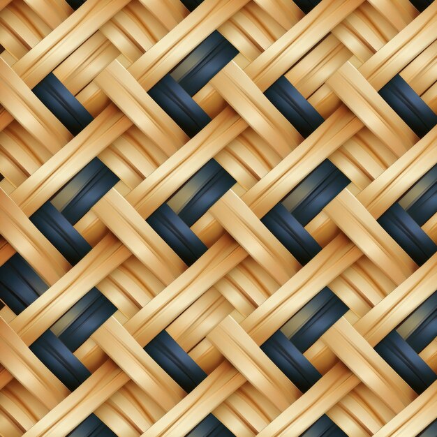 Démêler le talent artistique décoder le motif de tissage de lignes simples