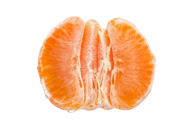 Demi mandarine isolé