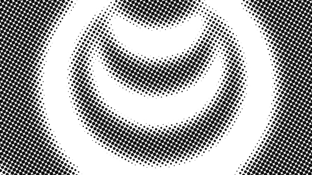 Photo demi-teinte de nombreux points générés par ordinateur abstrait arrière-plan de rendu 3d avec effet d'illusion d'optique
