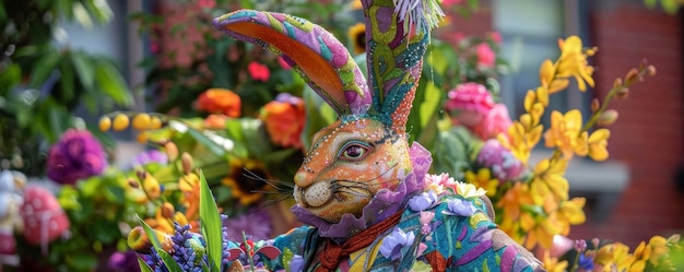 Une démonstration vibrante de la joie du printemps Le défilé annuel de Pâques de la communauté mettant en vedette l'artisanat