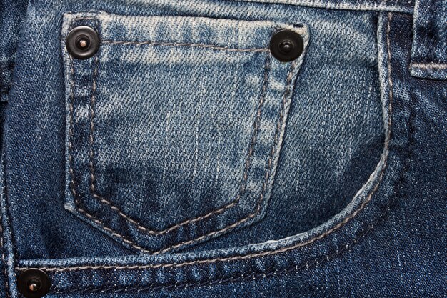 Denim Closeup: texture des poches jeans.