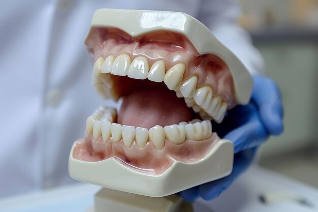 Un dentiste expliquant un plan de traitement à un patient avec un sourire vif.