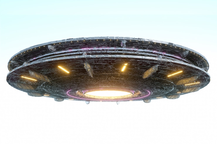 Photo déplacement spatial extraterrestre flottant dans le ciel