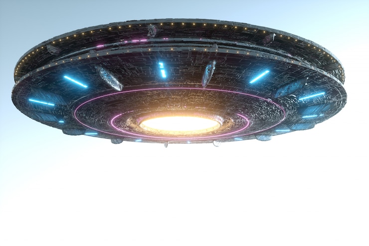 Photo déplacement spatial extraterrestre flottant dans le ciel