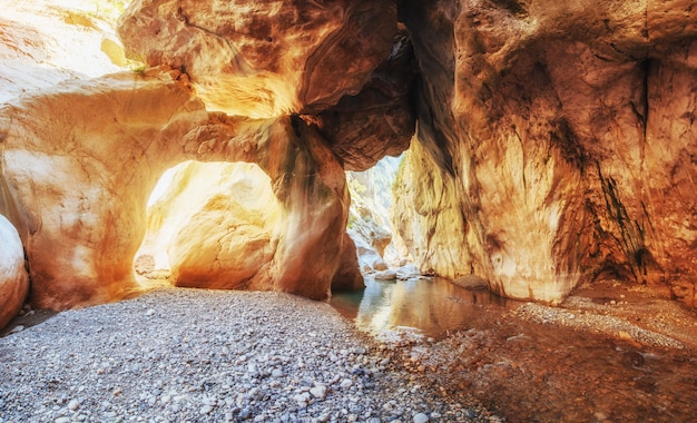 Derinkuyu cave city en Cappadoce Turquie