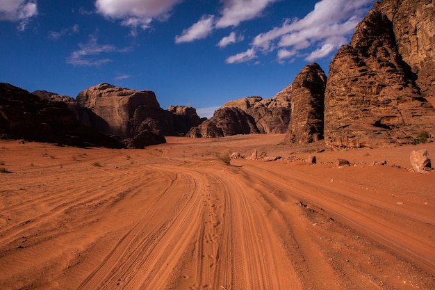 Désert du Wadi Rum en Jordanie