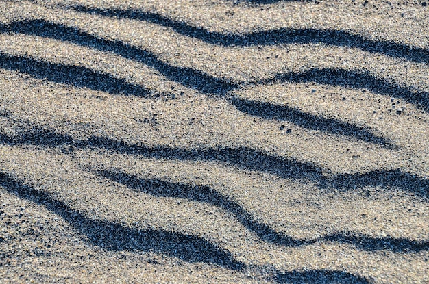 Désert de dunes de sable de texture dans l'île de Gran Canaria Espagne