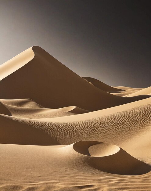 un désert avec des dunes de sable