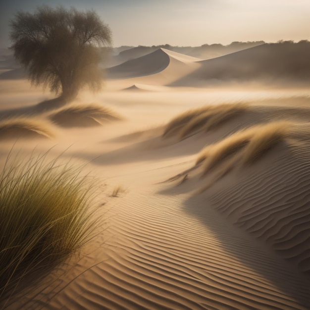 Photo désert de dunes