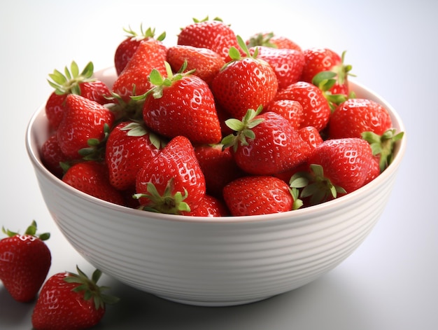 Désert de fruits rouges de fraise à base d'aliments crus biologiques