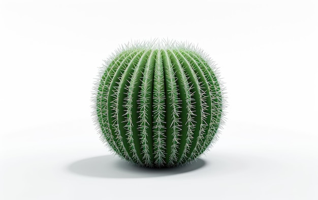 Desert Oasis, rendu 3D, boule de cactus isolée sur fond transparent