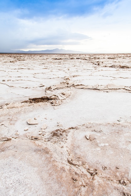 Désert de sel près d'Amboy, USA. Concept pour la désertification