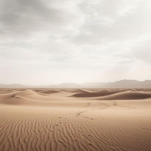 Desert Veiled in Grey capture la beauté austère d'une photographie de paysage minimaliste