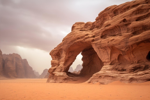 Le désert de Wadi Rum en Jordanie au Moyen-Orient