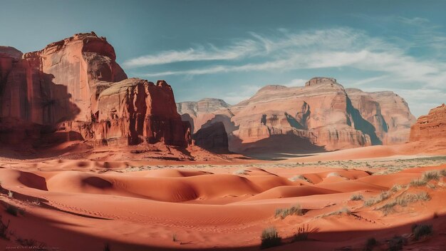 Photo le désert de wadi rum en jordanie