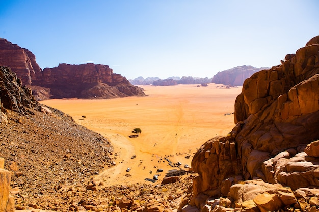 Désert de Wadi Rum en Jordanie