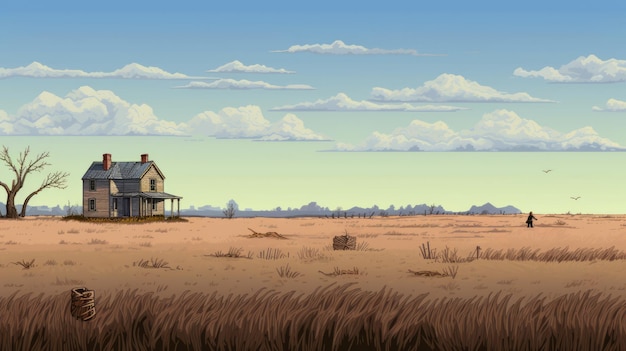 Desertpunk House Un réalisme nostalgique dans une animation 2D rugueuse