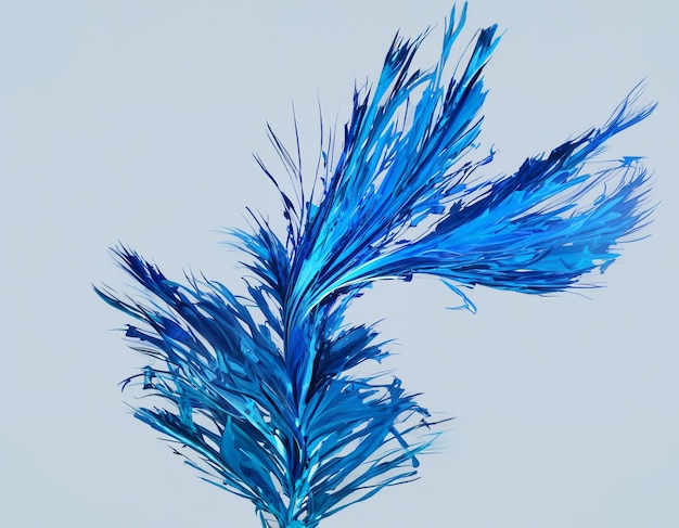 Le design abstrait de l'art bleu