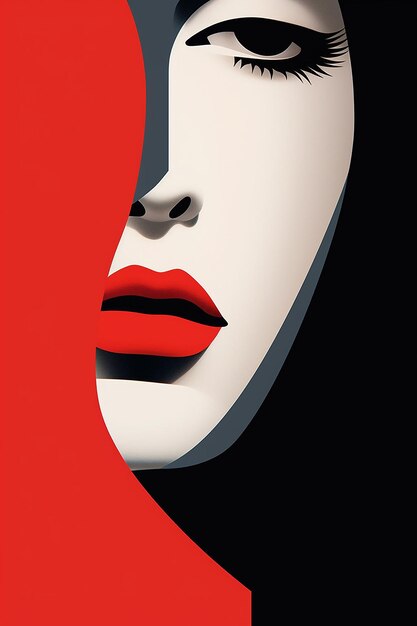 Photo design d'affiche créative minimale pour la fête de la femme