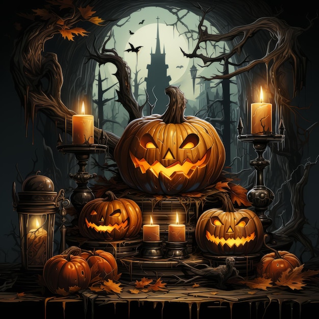 Le design artistique d'Halloween