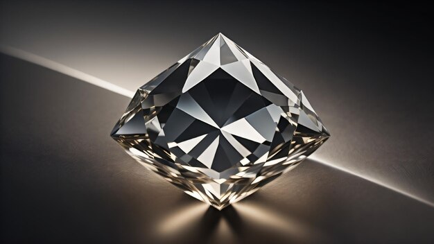 Design de bague en diamant art numérique de luxe illustration
