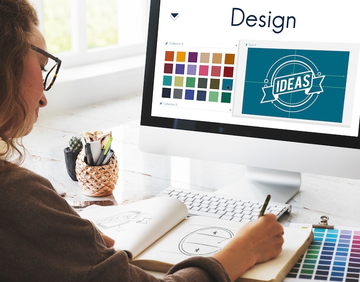 Photo design be creative inspiration logo concept
