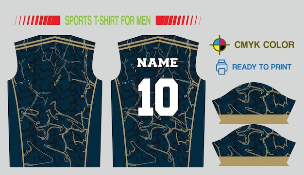 Design de cricket de football du New Jersey pour le fichier d'impression CMYK