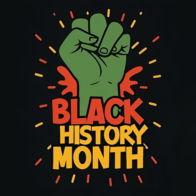 Photo design du mois de l'histoire noire généré par ai