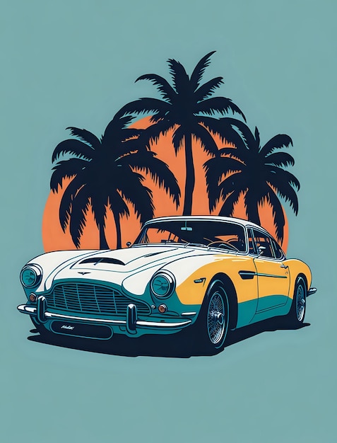 Photo le design du t-shirt de l'aston martin db3