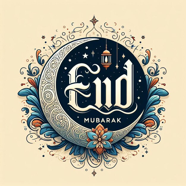 Le design d'Eid Mubarak