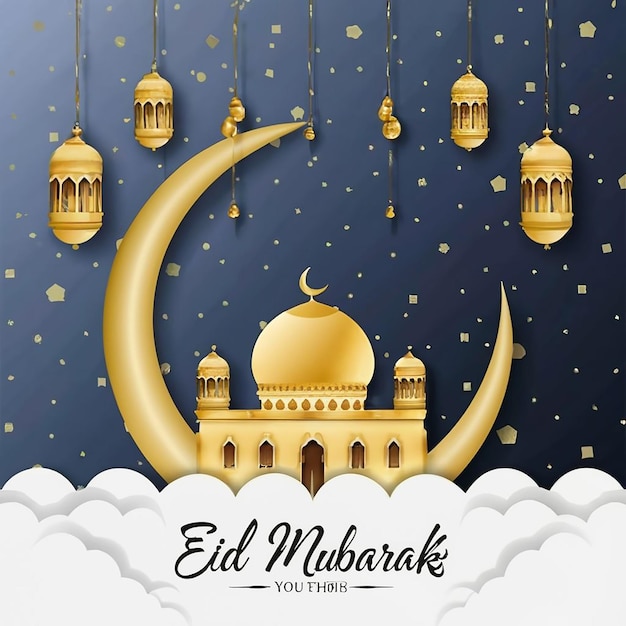 Le design d'Eid Mubarak