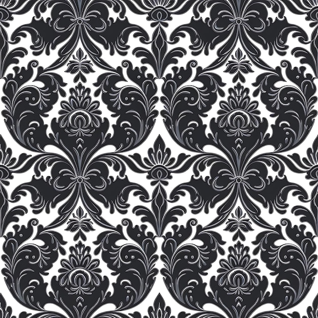 Design floral ornemental classique pour l'art mural et les gravures