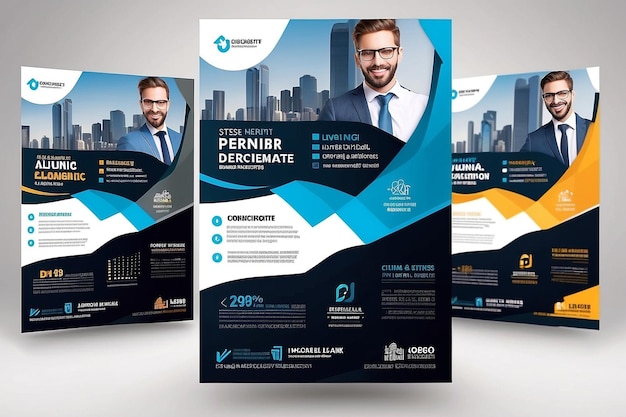 Design de flyer d'affaires Design de bannière d'affichage d'affaires d'entreprise