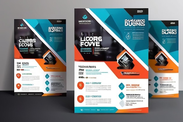 Photo design de flyer polyvalent pour les entreprises modernes et modèle de page de couverture de l'entreprise