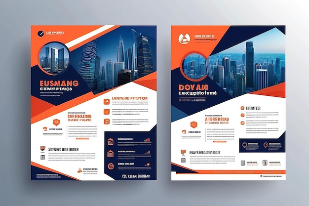 Design de flyer polyvalent pour les entreprises modernes et modèle de page de couverture de l'entreprise