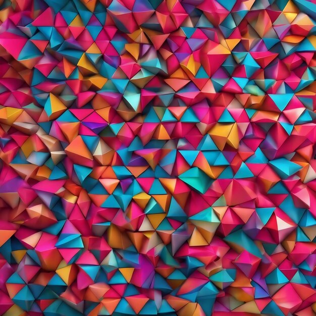 Design de fond abstrait en triangle 3D