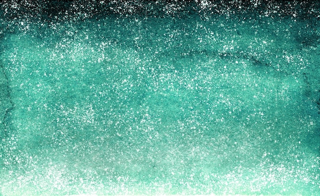 Design de fond dégradé aquarelle vert émeraude avec des points comme des étoiles.