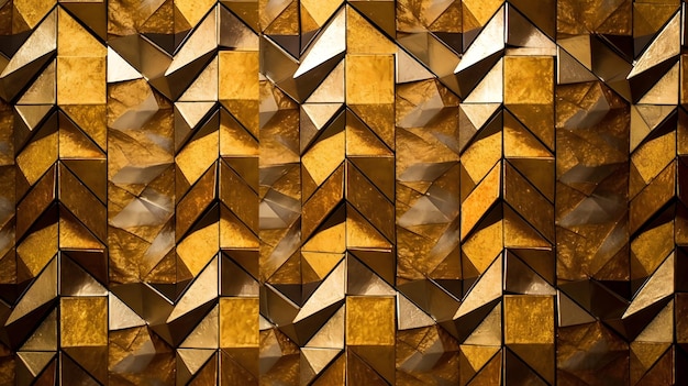 Design géométrique doré de luxe abstrait