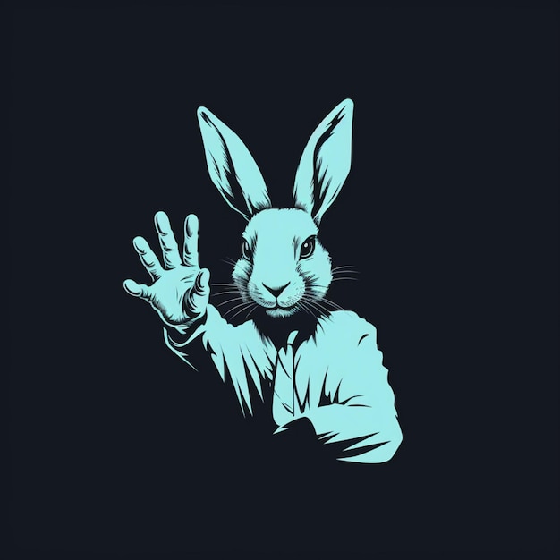 le design graphique du lapin