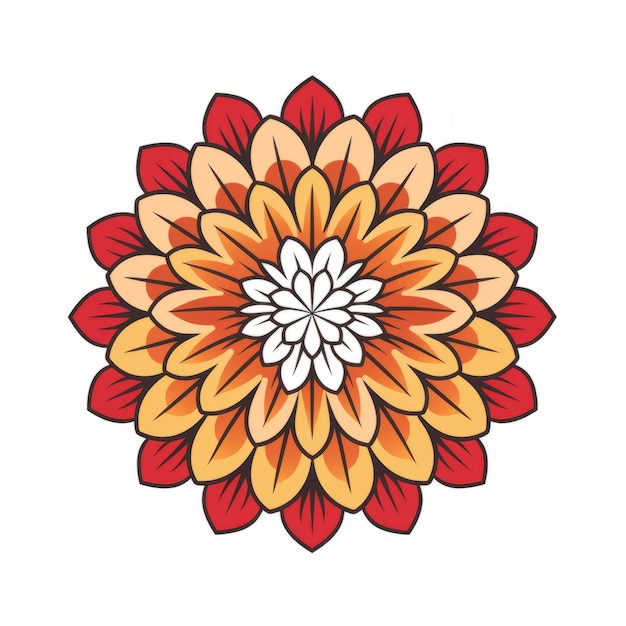Un design graphique floral vibrant une fusion de Warmcore et Bloomcore