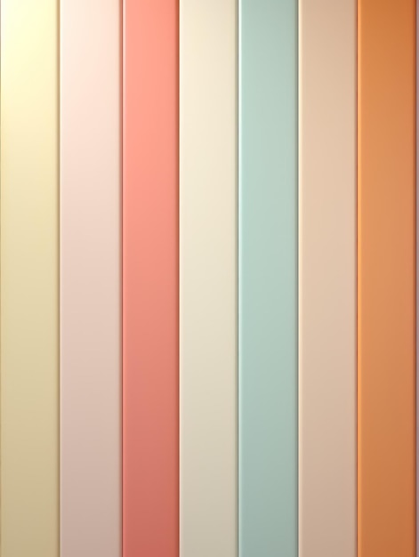 Design graphique minimaliste en couleurs pastel Image 3D générée par l'IA