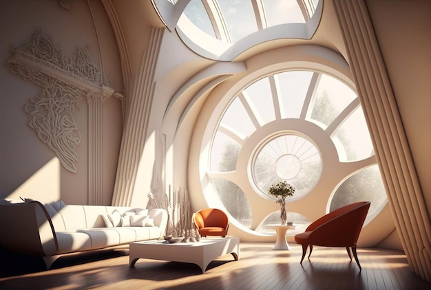 Design d'intérieur architectural à l'avenir