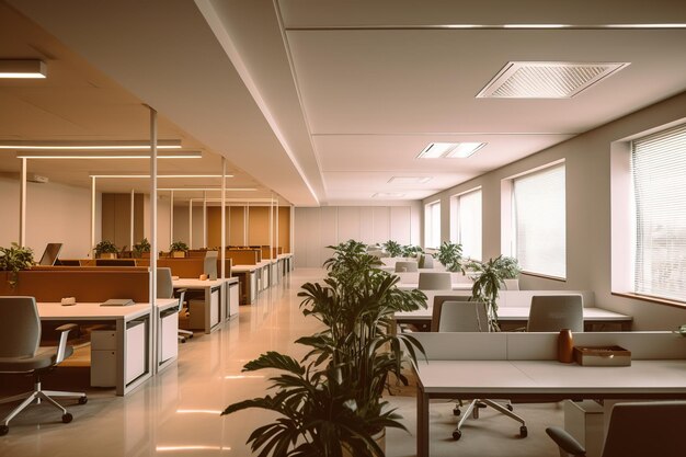 design d'intérieur d'espace de bureau moderne