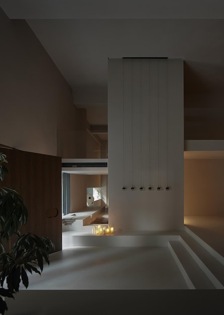 Design d'intérieur minimaliste moderne