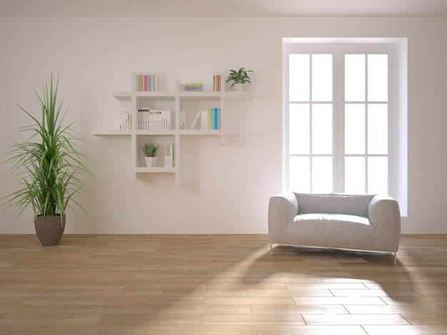Design d'intérieur moderne en 3D